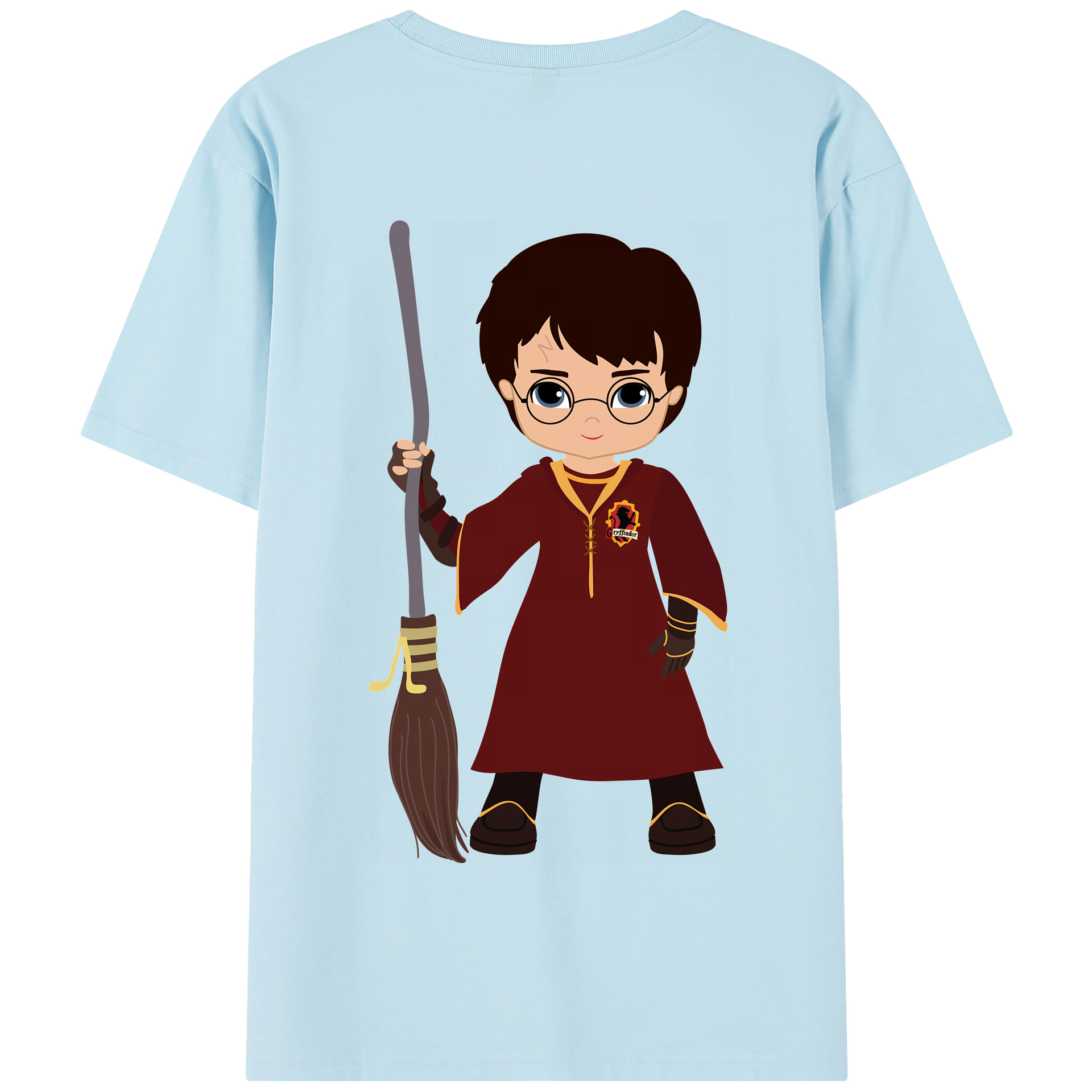 （画像用） Harry Potter ハリー・ポッターシリーズ 綿100％半袖Tシャツ（背面プリント）